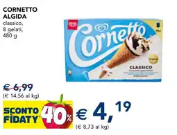 Esselunga Cornetto Algida classico offerta