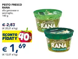 Esselunga Pesto fresco Rana offerta