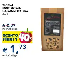 Esselunga Taralli multicereali Giovanni Materia offerta