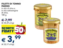 Esselunga Filetti di tonno Parodi offerta