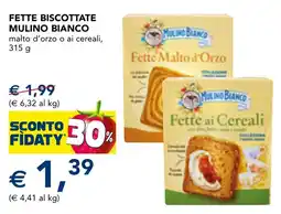 Esselunga Fette biscottate Mulino Bianco offerta