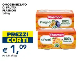 Esselunga Omogeneizzato di frutta Plasmon offerta