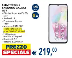 Esselunga Smartphone Samsung Galaxy A35 offerta