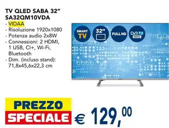 TV QLED SABA 32"