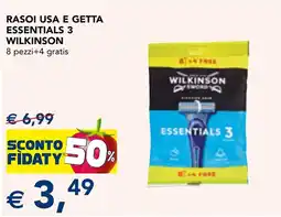 Esselunga Rasoi usa e getta essentials 3 wilkinson offerta