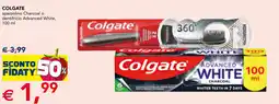 Esselunga Colgate spazzolino Charcoal o dentifricio Advanced White offerta