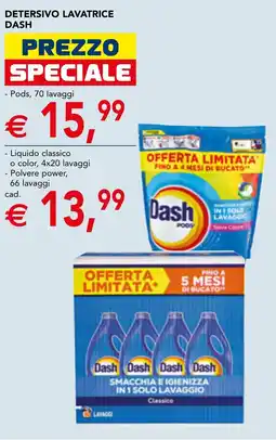 Esselunga Detersivo lavatrice Dash offerta