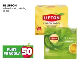 Esselunga Tè Lipton Yellow Label o Verde offerta