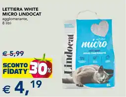 Esselunga Lettiera white micro Lindocat offerta