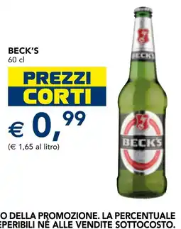 Esselunga Beck's offerta