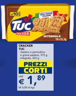 Esselunga Cracker Tuc integrale offerta
