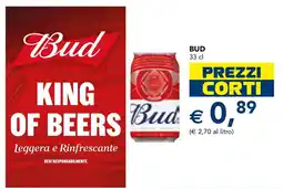 Esselunga Bud king of beers offerta