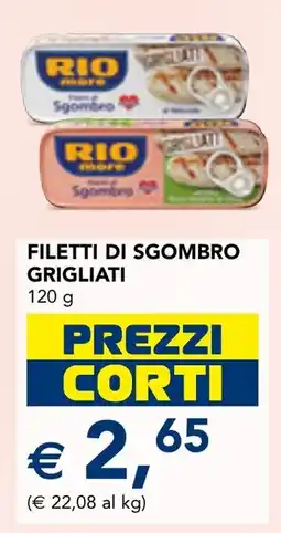 Esselunga Rio mare filetti di sgombro grigliati offerta