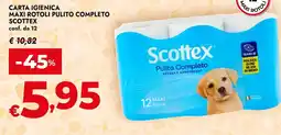 Bennet Carta igienica Scottex Pulito Completo offerta