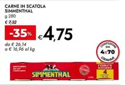 Bennet Carne in scatola Simmenthal offerta