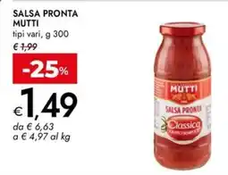 Bennet Salsa pronta Mutti offerta
