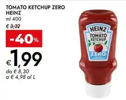 Bennet Heinz Tomato Ketchup Zero offerta