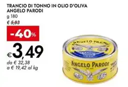 Bennet Trancio di tonno in olio d'oliva Angelo Parodi offerta