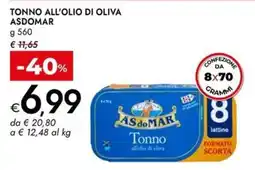 Bennet Tonno all'olio di oliva Asdomar offerta