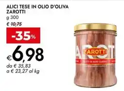 Bennet Alici tese in olio d'oliva Zarotti offerta