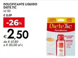 Bennet Dolcificante liquido Diete.Tic offerta