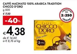 Bennet Caffè macinato 100% arabica tradition Chicco d'Oro offerta