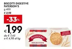 Bennet Biscotti digestive Paterson's offerta