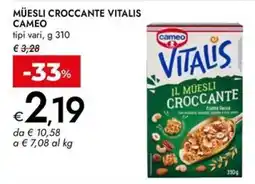 Bennet Muesli croccante Vitalis offerta