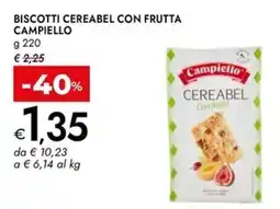 Bennet Biscotti cereabel con frutta Campiello offerta