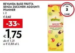 Bennet Beveranda base frutta senza zuccheri aggiunti Pfanner offerta