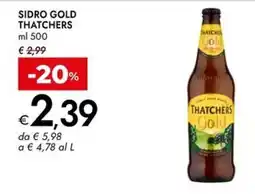 Bennet Sidro Gold Thatchers offerta