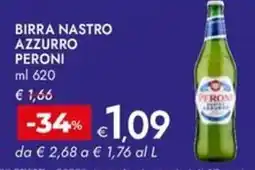 Bennet Birra Nastro Azzurro Peroni offerta