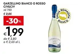 Bennet Garzellino bianco o rosso offerta