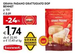 Bennet Grana Padano grattugiato DOP Bennet offerta
