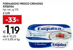 Bennet Formaggio fresco cremoso Exquisa offerta