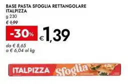 Bennet Base pasta sfoglia rettangolare Italpizza offerta
