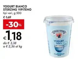Bennet Yogurt bianco Sterzing Vipiteno offerta