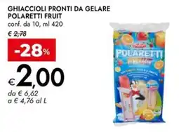 Bennet Ghiaccioli pronti da gelare Polaretti Fruit offerta