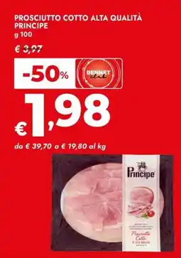 Bennet Prosciutto cotto alta qualità Principe offerta