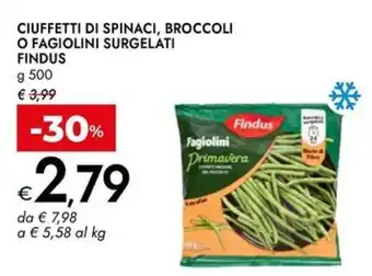 Bennet Fagiolini Primavera Findus offerta