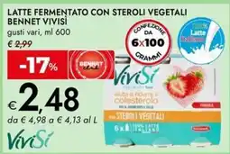 Bennet Latte fermentato con steroli vegetali Bennet Vivisi offerta