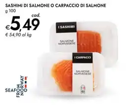 Bennet Sashimi di salmone o carpaccio di salmone offerta