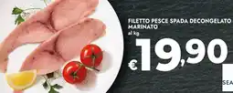 Bennet Filetto pesce spada decongelato marinato offerta