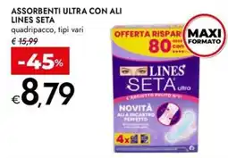 Bennet Assorbenti ultra con ali Lines Seta offerta