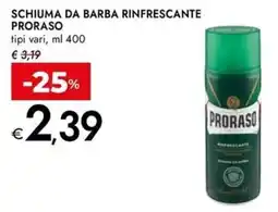 Bennet Schiuma da barba rinfrescante Proraso offerta