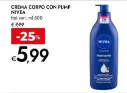 Bennet Crema corpo Nivea offerta