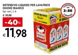 Bennet Detersivo liquido per lavatrice Omino Bianco offerta