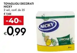 Bennet Tovaglioli decorati Nicky offerta