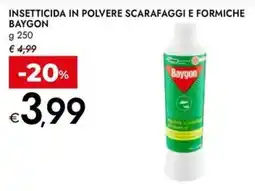 Bennet Insetticida in polvere scarafaggi e formiche Baygon offerta