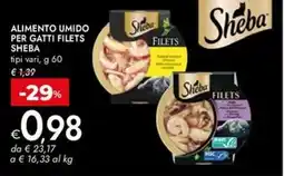 Bennet Alimento umido per gatti filets Sheba offerta
